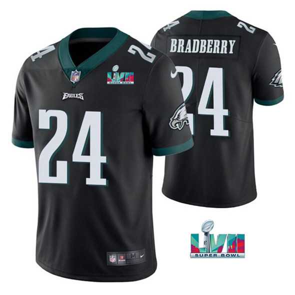 Men & Women & Youth Philadelphia Eagles #24 James Bradberry Black Super Bowl LVII Vapor Untouchable Limited Stitched Jersey->philadelphia eagles->NFL Jersey